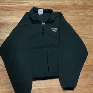 Champion CalPoly green half zip